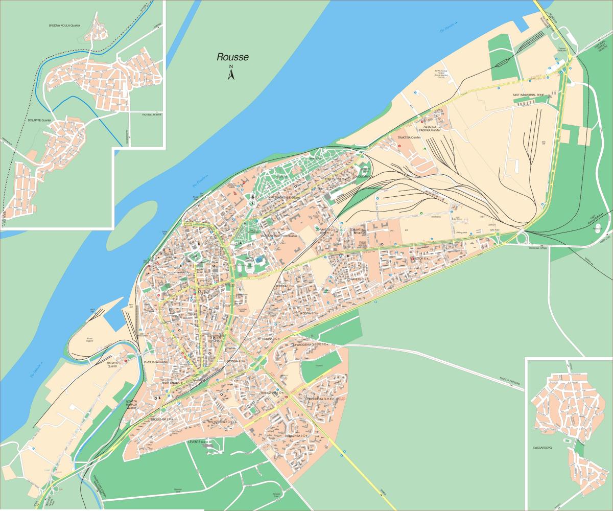 rousse, Bulgaria mapa