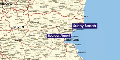 Bulgaria playas mapa