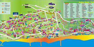 Golden beach, Bulgaria mapa